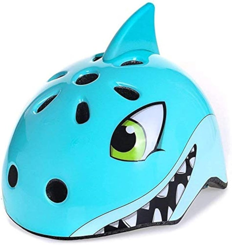 Anharluka Youth Kids Bike Helmet  Adjustable and Multi-Sport for Child Boys and Girls  2 Sizes for Kids Age 8-10-12-14 (Blue Shark  Medium) - Image 1